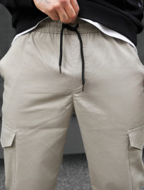 Pantaloni Staff cargo kas light gray