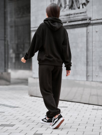 Costum de trening de damă Staff nu black oversize fleece
