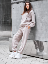 Costum de trening de damă Staff nu gray oversize fleece