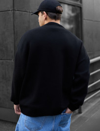 Pulover tricotat Staff all black oversize