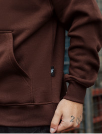 Hanorac Staff brown oversize fleece