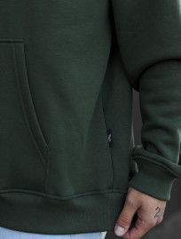 Hanorac Staff khaki basic oversize fleece