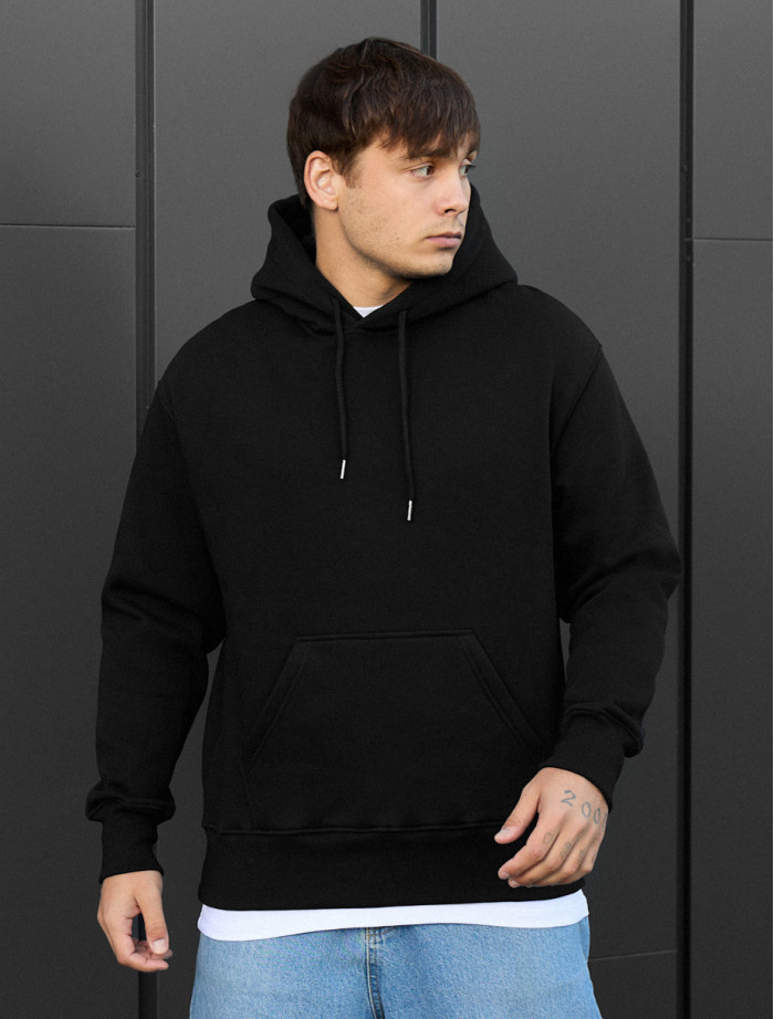 Hanorac Staff black oversize fleece