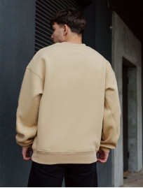 Bluză de trening Staff beige original oversize fleece