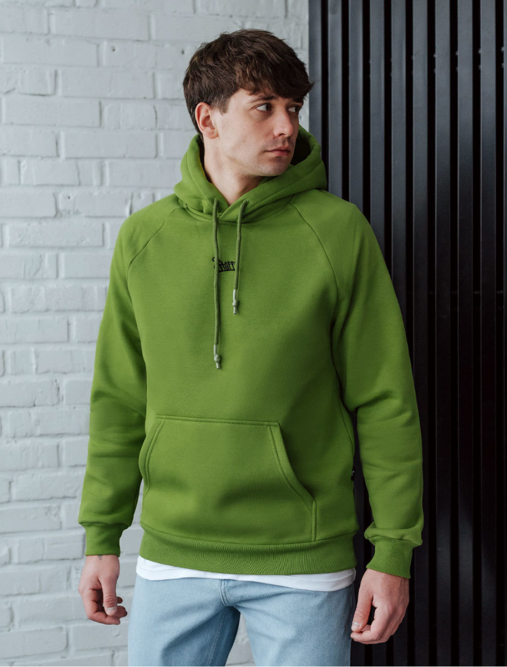 Hanorac Staff green logo oversize fleece