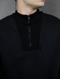 Bluză de trening Staff black2 zip oversize fleece