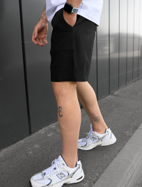 Pantaloni chinos scurți Staff mac black