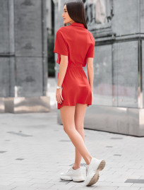 Set polo + fustă de vară de damă Staff red