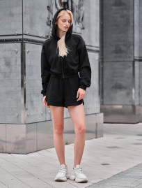 Set de vară de damă hanorac + pantaloni scurți Staff fiz black