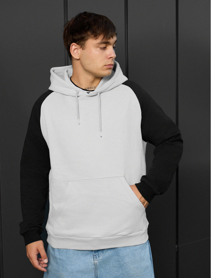 Hanorac Staff light gay & black oversize