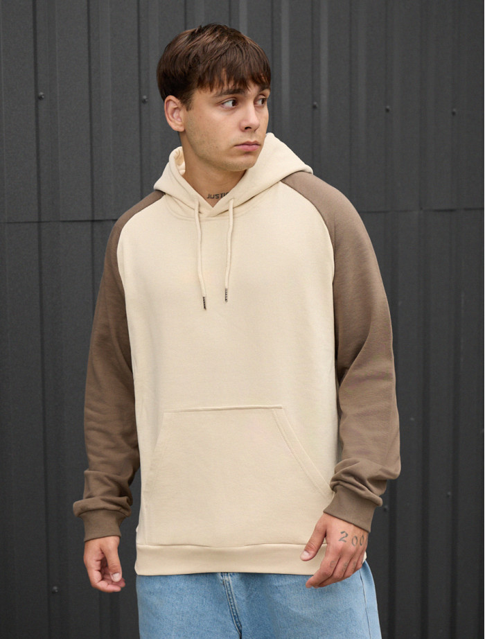Hanorac Staff milk & brown oversize
