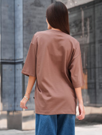 Tricou de damă Staff ri brown oversize
