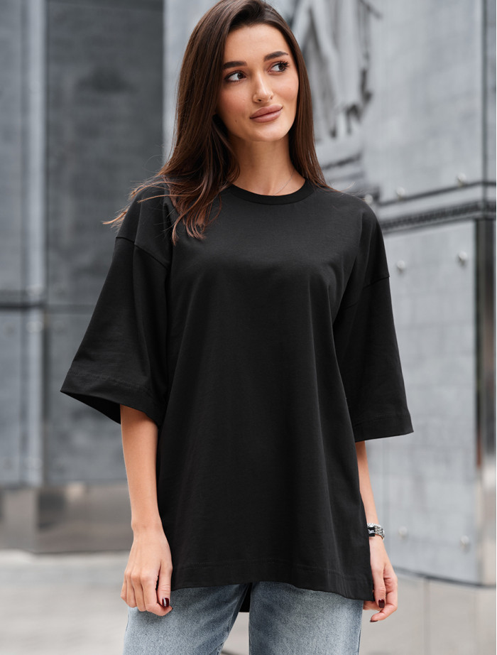 Tricou de damă Staff ri black oversize