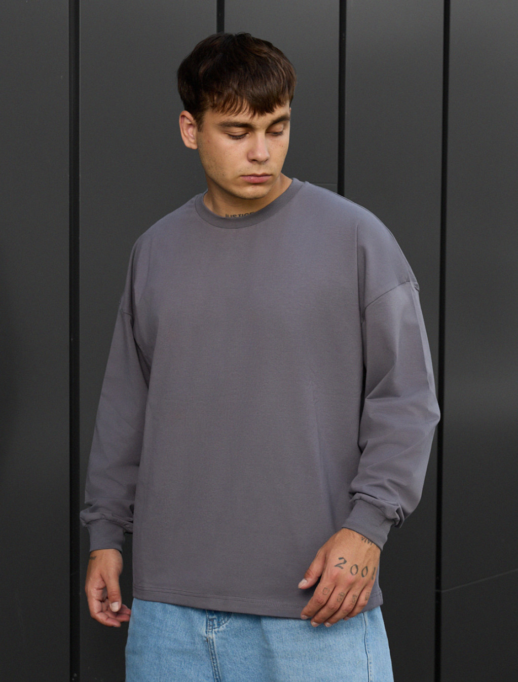 Bluză Staff gray 2 oversize