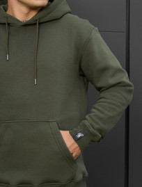 Hanorac Staff khaki basic fleece