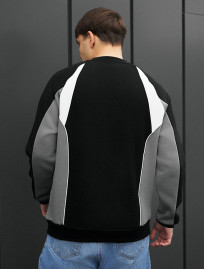 Bluză Staff val logo reflective oversize fleece