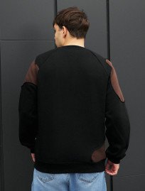 Bluză de trening Staff ws black & brown oversize fleece