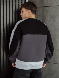 Bluză de trening Staff logo colorblock2 oversize fleece
