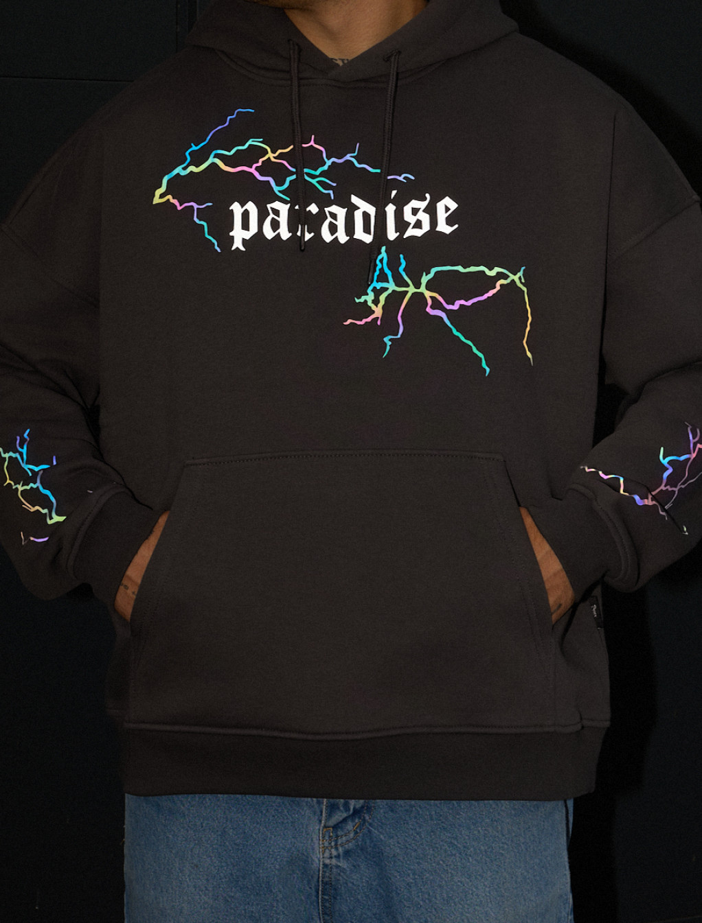 Hanorac Staff paradise reflective oversize fleece