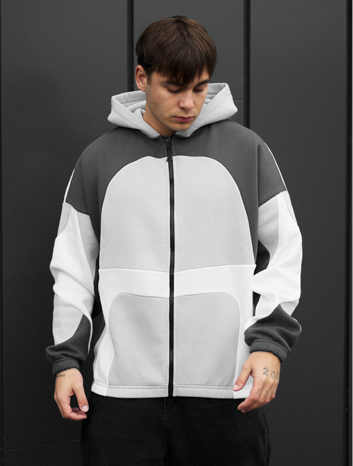 Hanorac Staff mix zip 2 oversize fleece