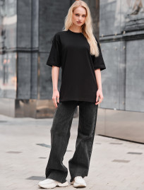 Tricou de damă Staff central oversize