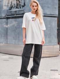 Tricou de damă Staff heart oversize