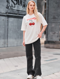 Tricou de damă Staff cherry oversize