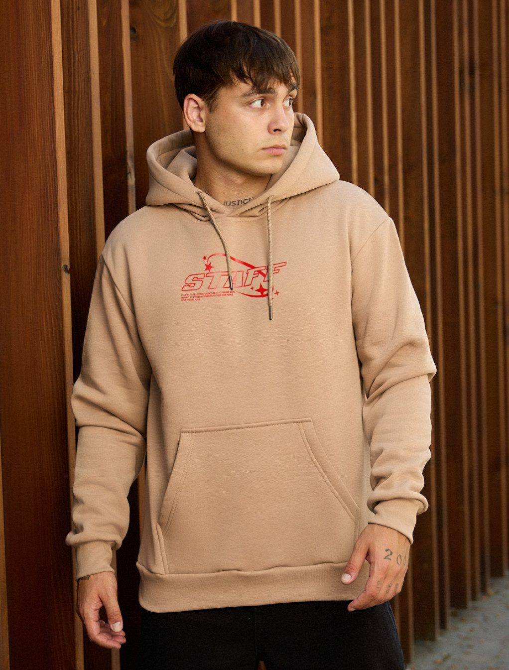 Hanorac Staff red logo fleece