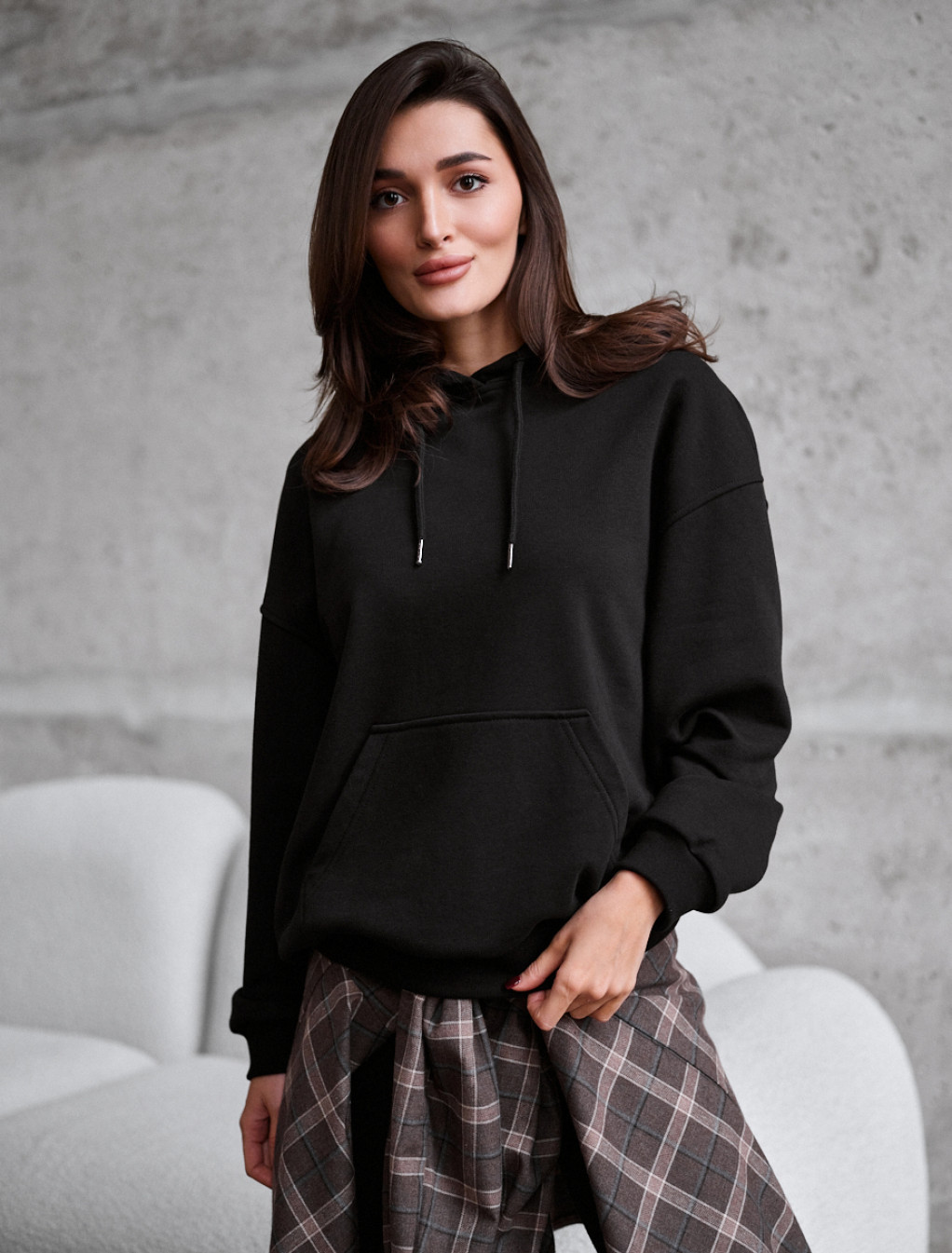 Hanorac de damă Staff lav black oversize