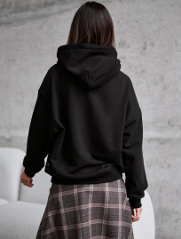 Hanorac de damă Staff lav black oversize