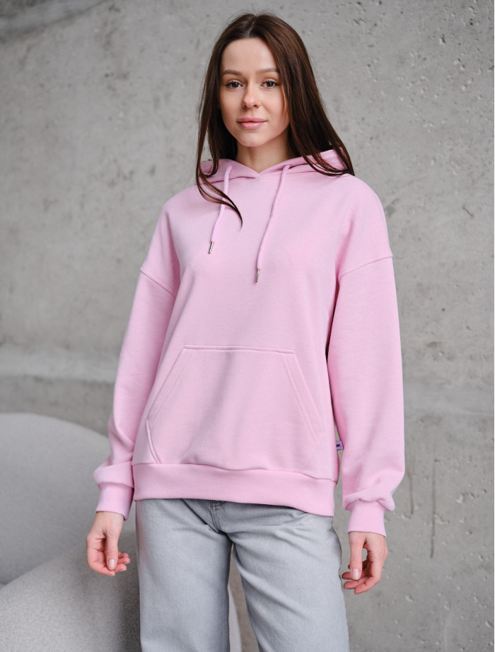 Hanorac de damă Staff lav pink oversize