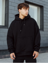 Hanorac Staff black basic oversize fleece