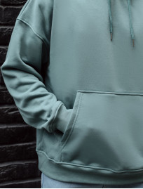 Hanorac Staff turquoise oversize fleece