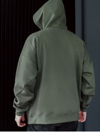 Hanorac Staff dark khaki basic oversize fleece
