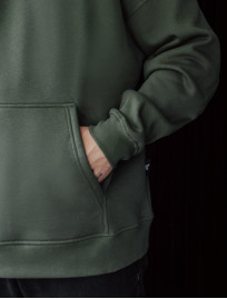 Hanorac Staff dark khaki basic oversize fleece