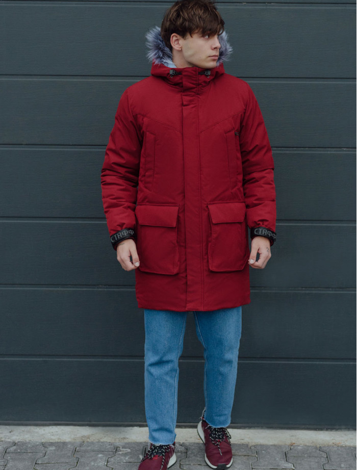 Parka de iarnă Staff sha bordo