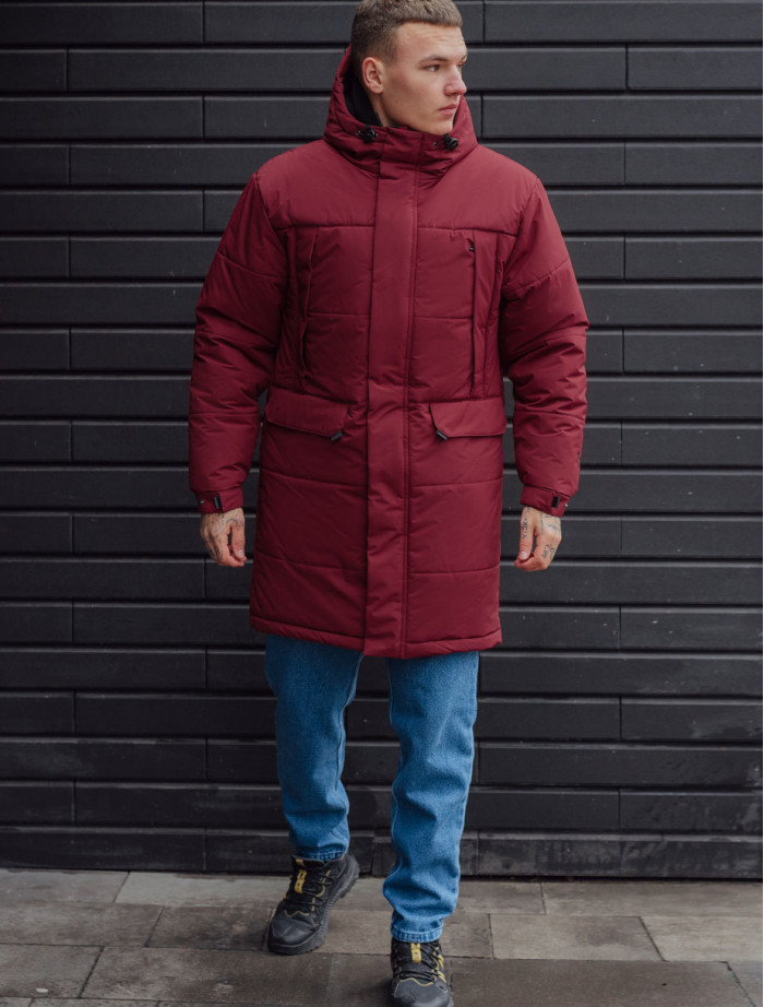 Parka zimowa Staff iss red long