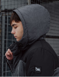 Geacă de iarnă Staff sta graphite & black