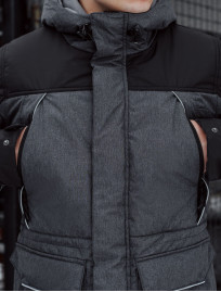 Geacă de iarnă Staff sta graphite & black