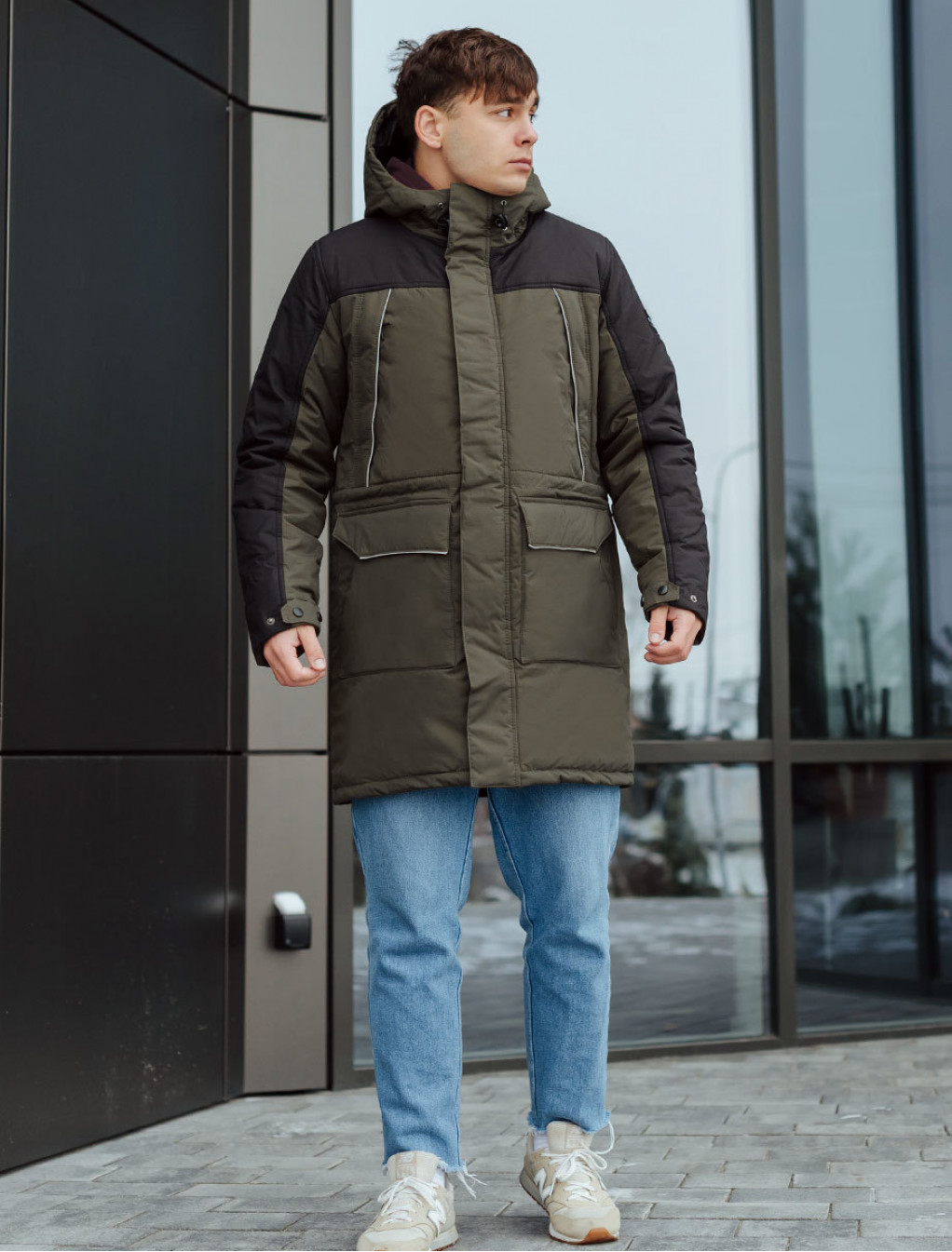 Geacă de iarnă Staff sta khaki & navy