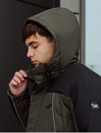 Geacă de iarnă Staff sta khaki & navy