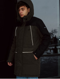 Geacă de iarnă Staff sta khaki & navy