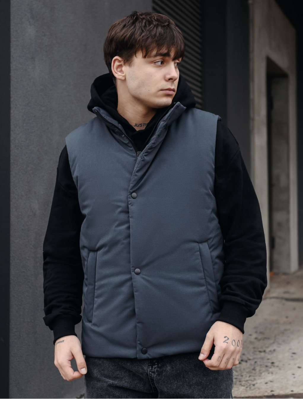 Vestă Staff pro gray blue