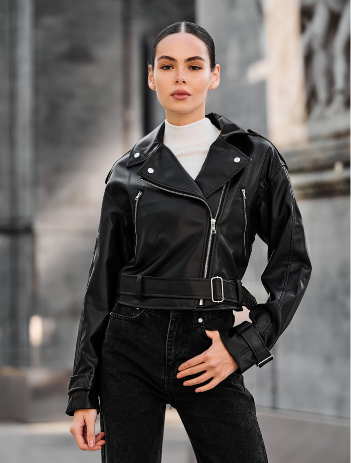 Geacă de piele de damă Staff co