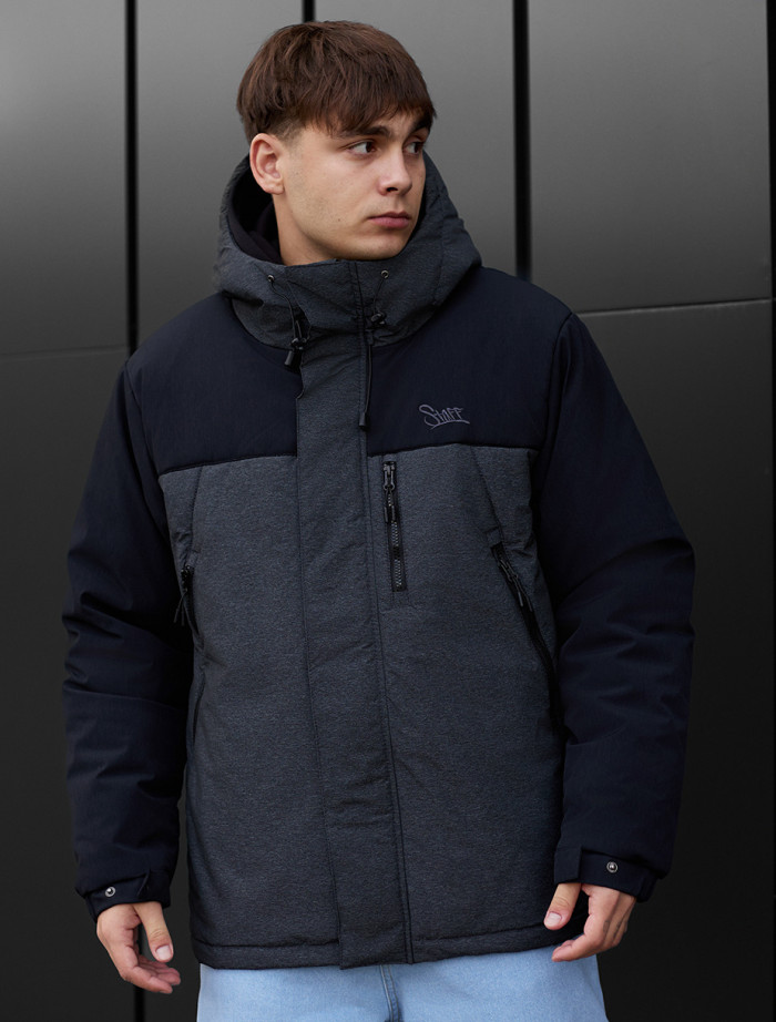 Geacă de iarnă Staff pix black & graphite