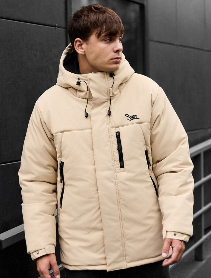 Geacă de iarnă Staff pix beige