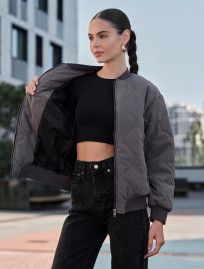 Bomber de damă Staff mur gray