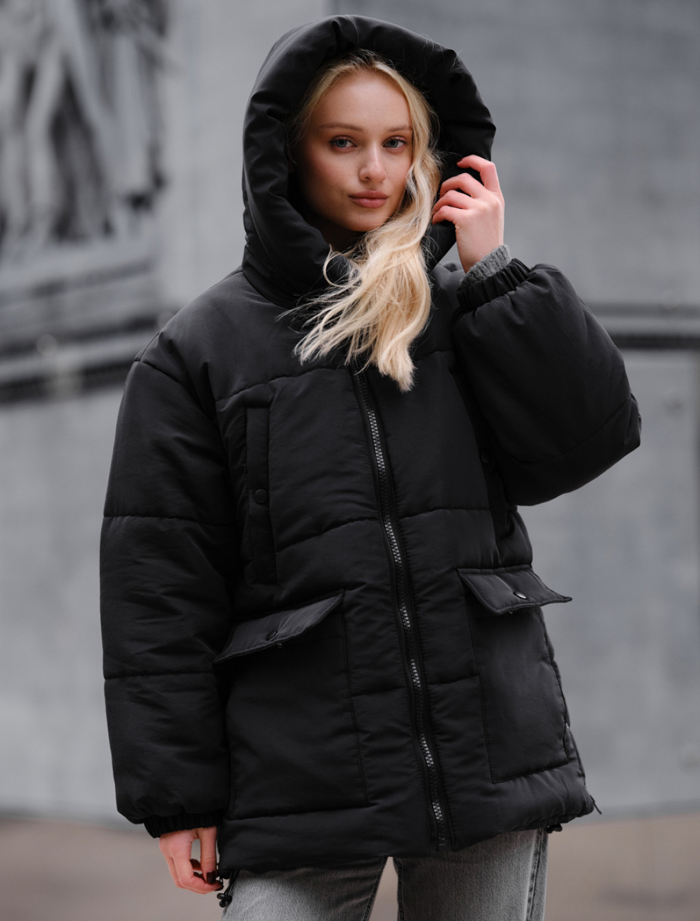 Geacă de iarnă de damă Staff to black