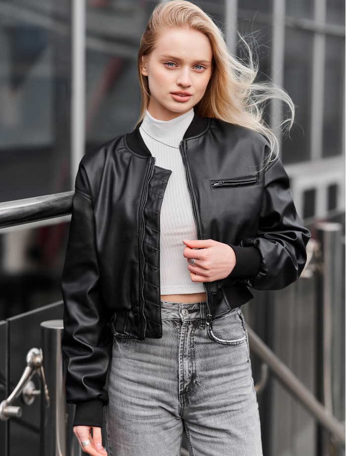  Jachetă bomber pentru femei Staff do black