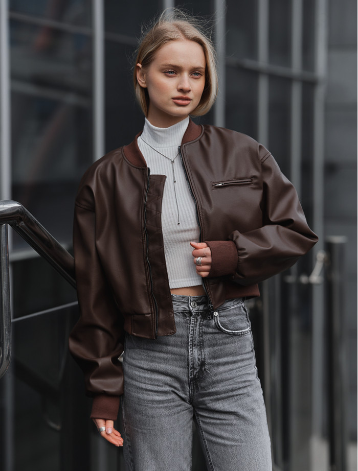  Jachetă bomber de damă Staff do brown